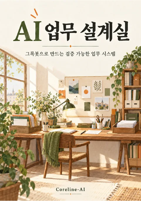 AI 업무 설계실 표지 — 저자 Coreline-AI